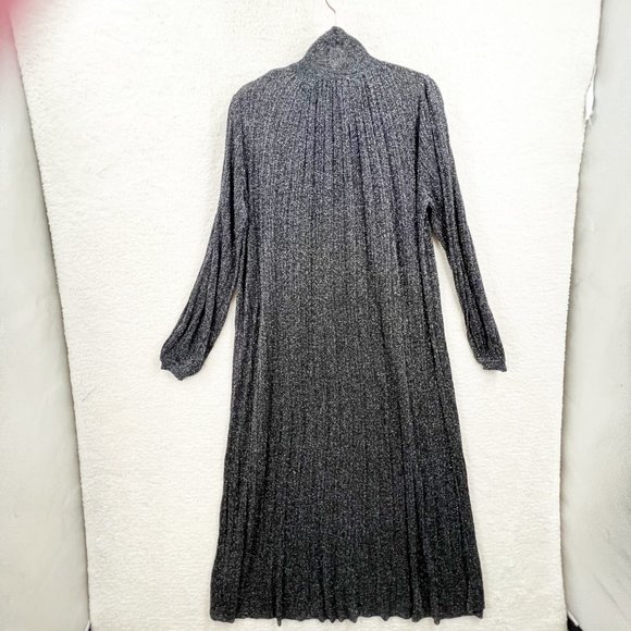 Zara Metallic Thread Knit Dress Size M Limited Edition NEW - Picture 6 of 16